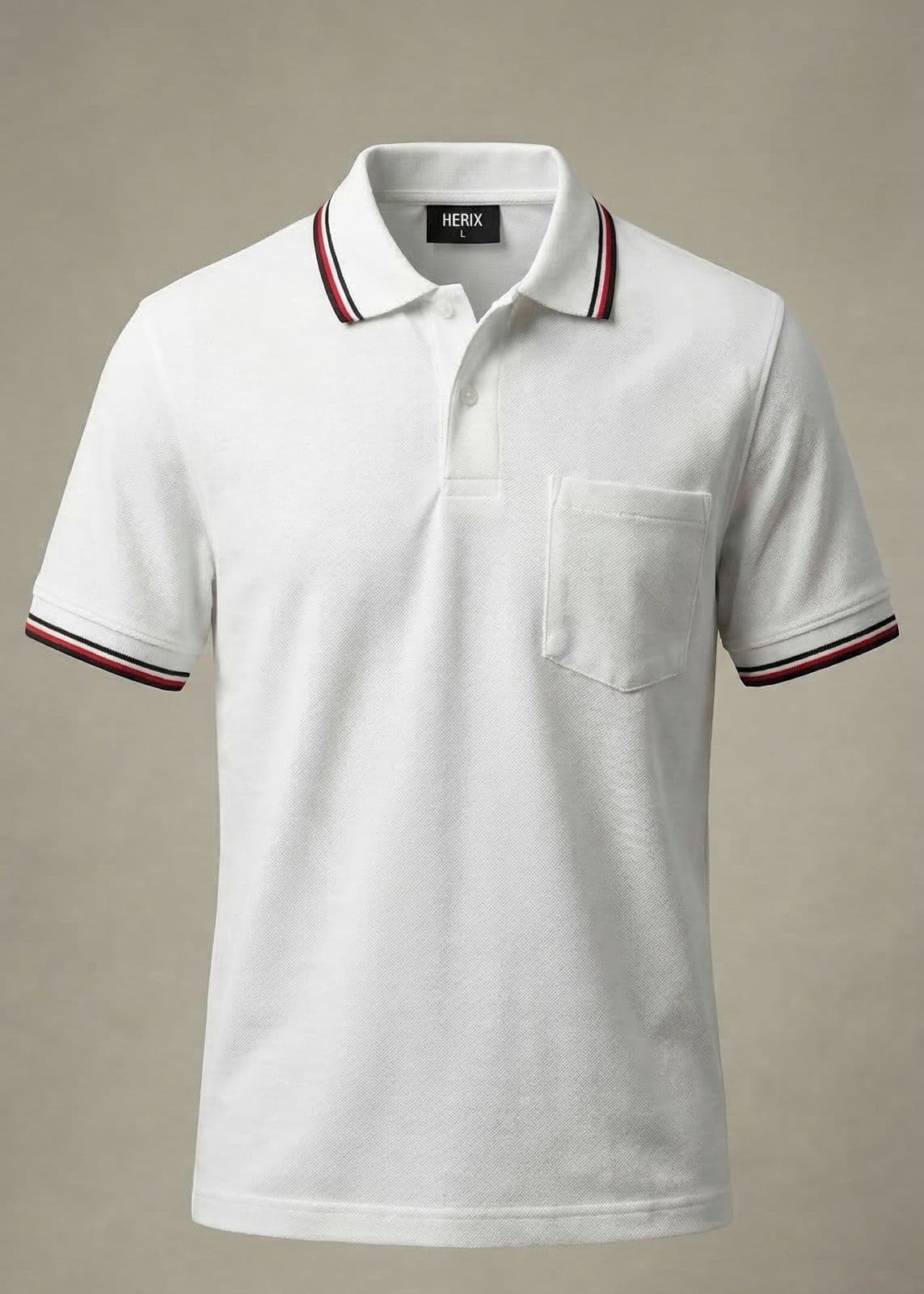 Solid Black Polo