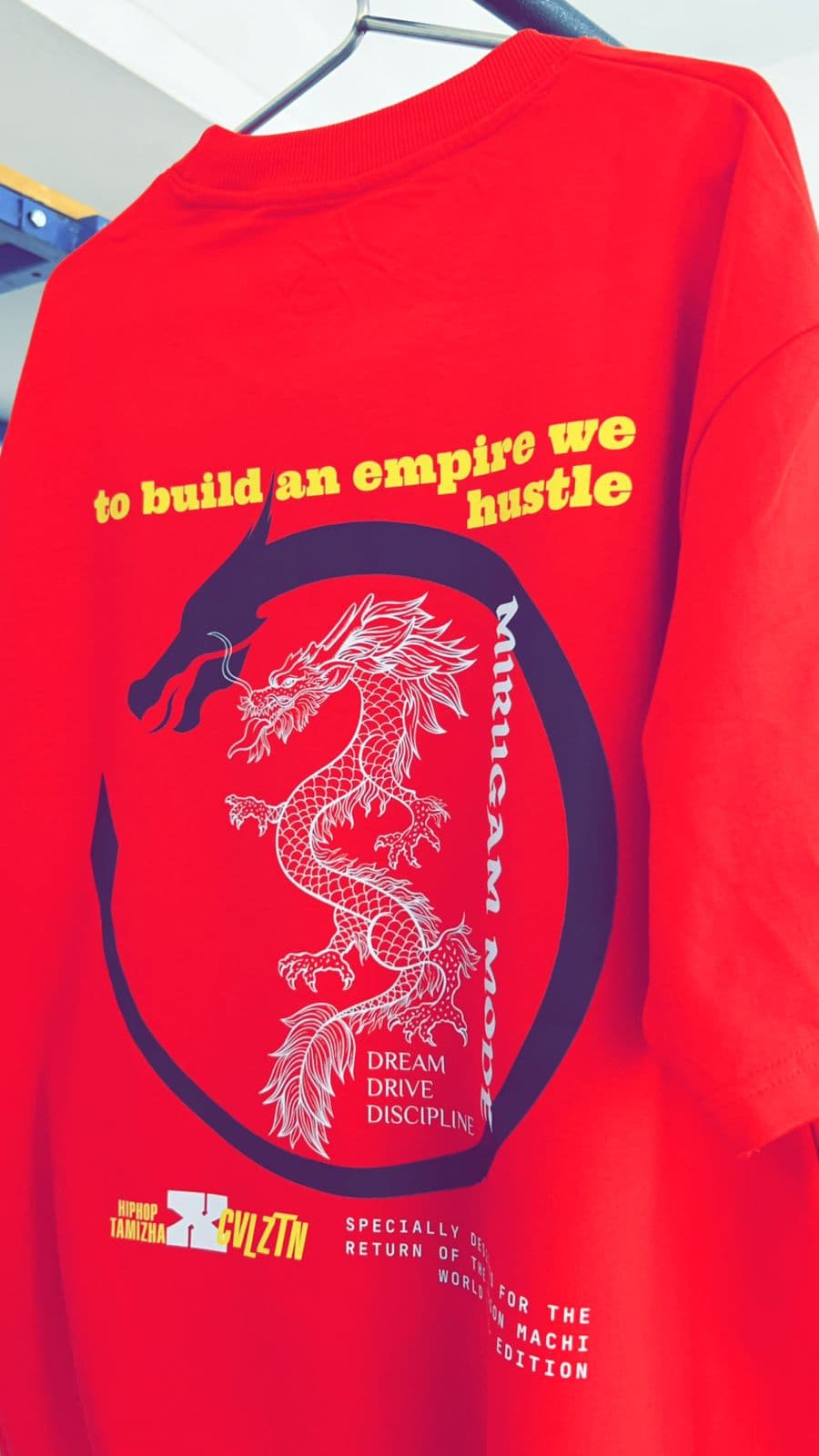 Red sweatshirt Mirugam Mode dragon print